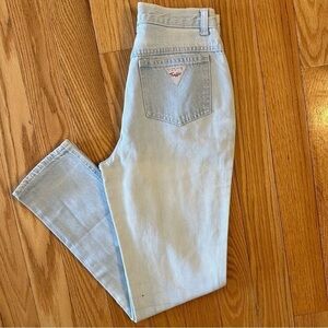 Vintage Paris TRAFFIC mom jeans light wash tapered high waist 24”